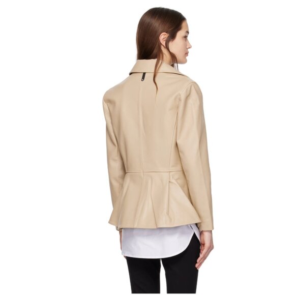 MACKAGE Day Leather Jacket in Beige - Picture 5 of 14